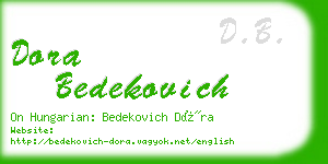 dora bedekovich business card